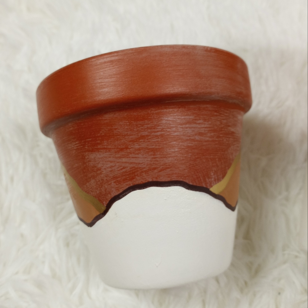 Hand Painted Terracotta Pots - Picture 3 of 4